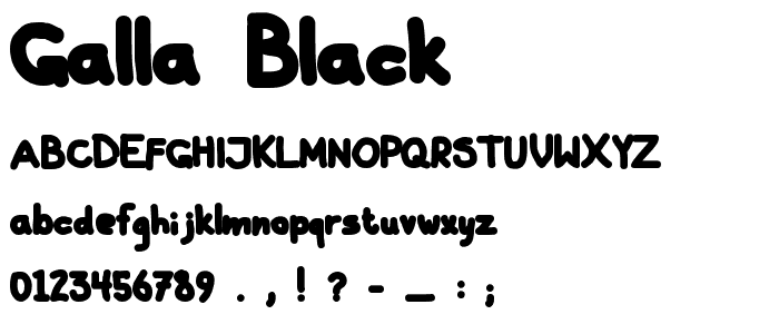 Galla Black font